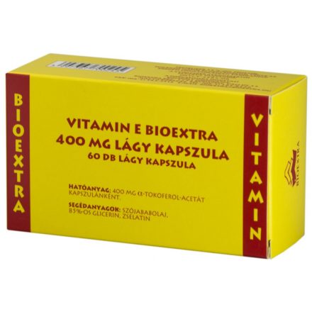 BIOEXTRA VITAMIN E 400 mg lágy kapszula 60 db