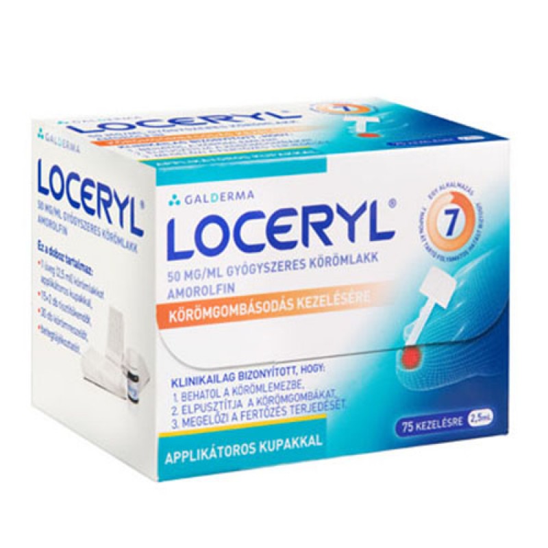 LOCERYL 50 mg/ml gyógyszeres körömlakk (2,5 ml) adatlap