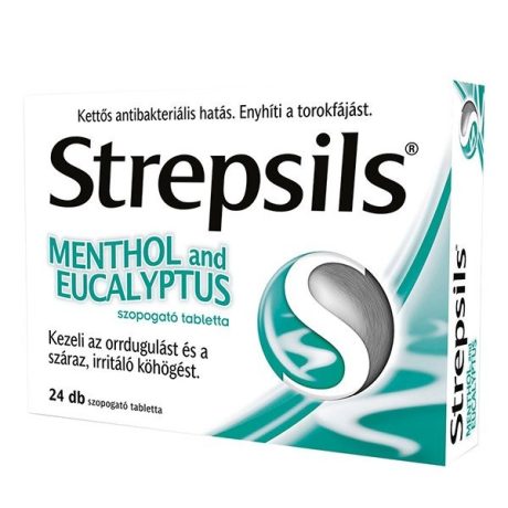 STREPSILS MENTHOL AND EUCALYPTUS szopogató tabletta 24 db