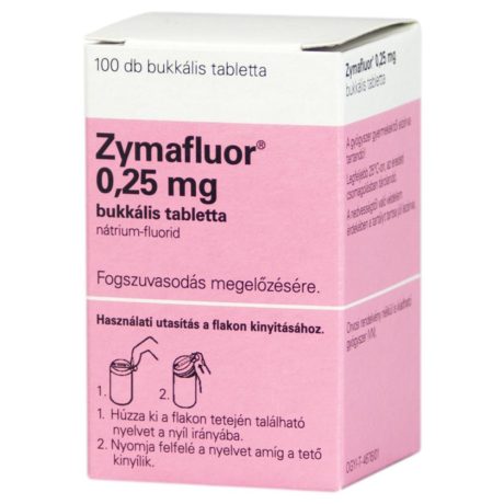 ZYMAFLUOR 0,25 mg bukkális tabletta 100 DB