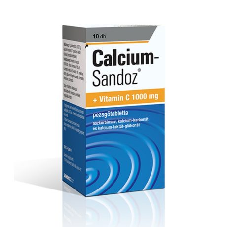CALCIUM-SANDOZ+VITAMIN C 1000 mg pezsgőtabletta 10 db