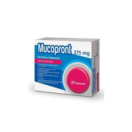 MUCOPRONT 375 mg kemény kapszula 20 db