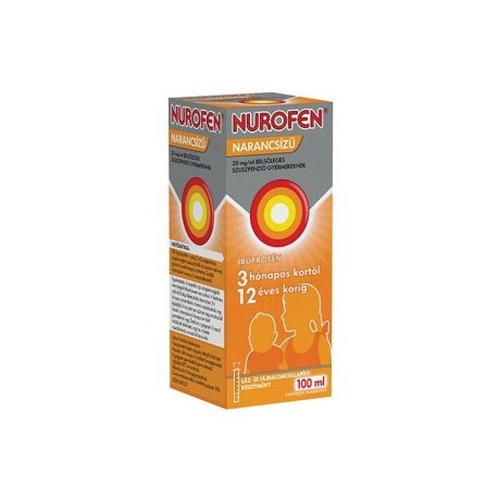 NUROFEN narancsízű 20 mg/ml belsőleges szuszpenzió gyermekeknek 100 ml