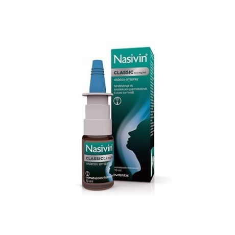 NASIVIN CLASSIC 0,5 mg/ml oldatos orrspray 10 ml