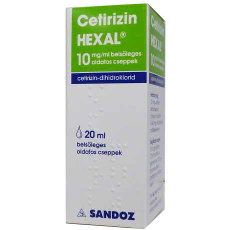 CETIRIZIN HEXAL 10 mg/ml belsőleges oldatos cseppek 1 db