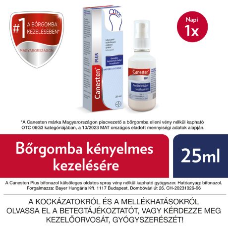 CANESTEN PLUS bifonazol külsőleges oldatos spray 25 ml