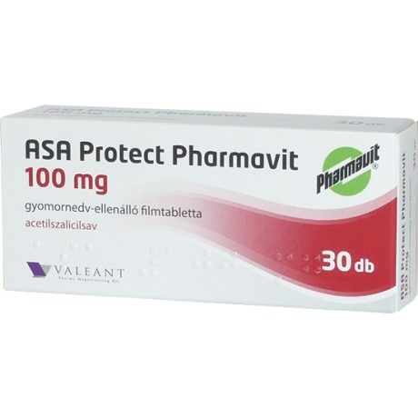 ASA PROTECT PHARMAVIT 100 mg gyomornedv-ellenálló filmtabletta 30 db