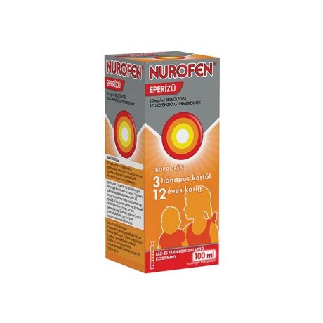 NUROFEN eperízű 20 mg/ml belsőleges szuszpenzió gyermekeknek 100 ml