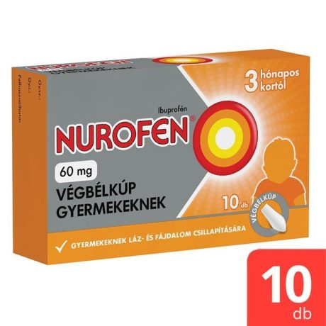 NUROFEN 60 mg végbélkúp gyermekeknek 10 db