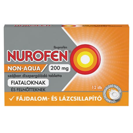 NUROFEN NON-AQUA 200 mg szájban diszpergálódó tabletta 12 db
