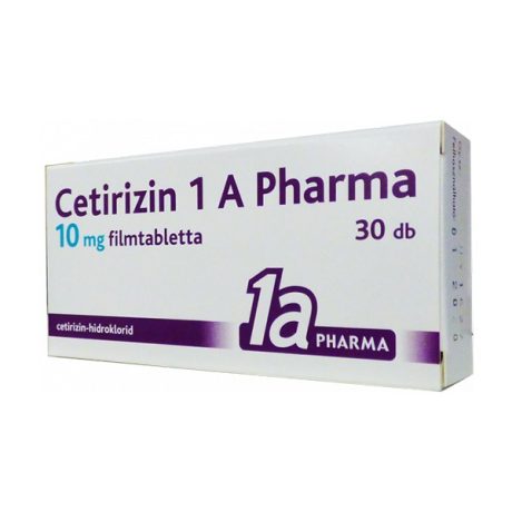 CETIRIZIN 1 A PHARMA 10 mg filmtabletta 30 db