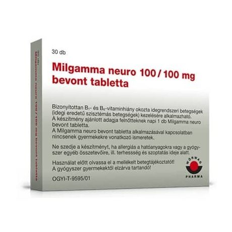 MILGAMMA NEURO 100/100 mg bevont tabletta 30 db