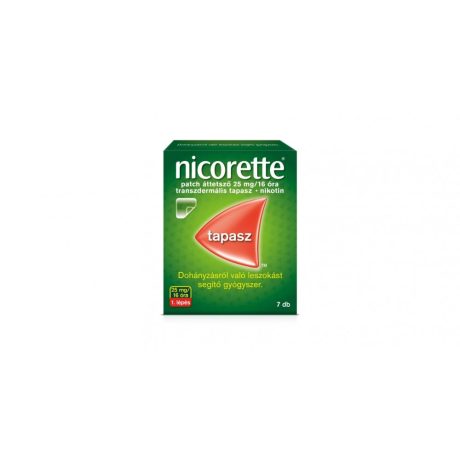NICORETTE patch áttetsző 25 mg/16 óra transzdermális tapasz 7 db 1. lépés