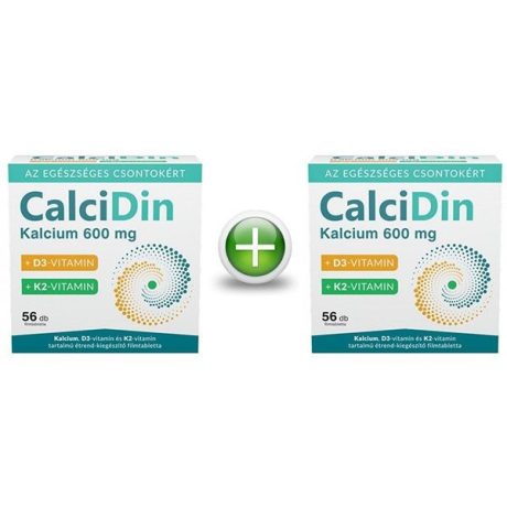 CALCIDIN kalcium + D3 + K2 filmtabletta 56+56 db