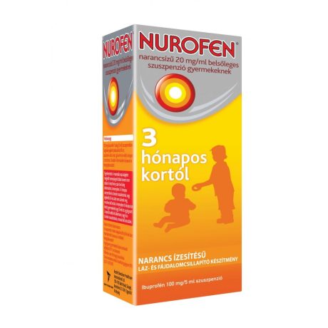 NUROFEN narancsízű 20 mg/ml belsőleges szuszpenzió gyermekeknek 200 ml