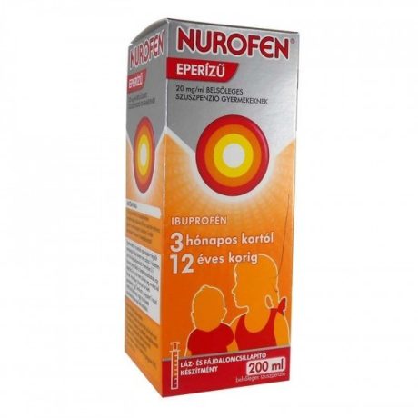 NUROFEN eperízű 20 mg/ml belsőleges szuszpenzió gyermekeknek 200 ml