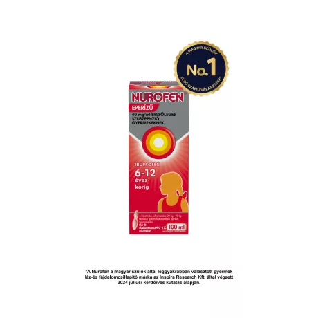NUROFEN eperízű 40 mg/ml belsőleges szuszpenzió gyermekeknek 100 ml