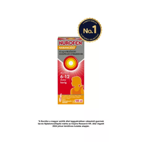 NUROFEN narancsízű 40 mg/ml belsőleges szuszpenzió gyermekeknek 100 ml