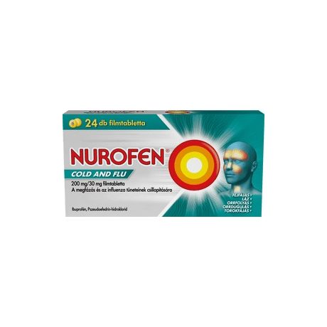 NUROFEN COLD and FLU 200 mg/30 mg filmtabletta 24 db