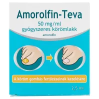 AMOROLFIN-TEVA 50 mg/ml gyógyszeres körömlakk 2,5 ml