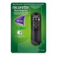   NICORETTE QUICKSPRAY 1 mg/adag szájnyálkahártyán alkalmazott spray 1 doboz