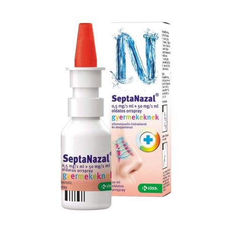 SEPTANAZAL 0,5 mg/1 ml + 50 mg/1 ml oldatos orrspray gyermekeknek 1 doboz