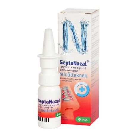SEPTANAZAL 1 mg/1 ml + 50 mg/1 ml oldatos orrspray felnőtteknek 10 ml