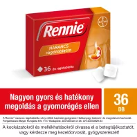 RENNIE NARANCS rágótabletta 36 db