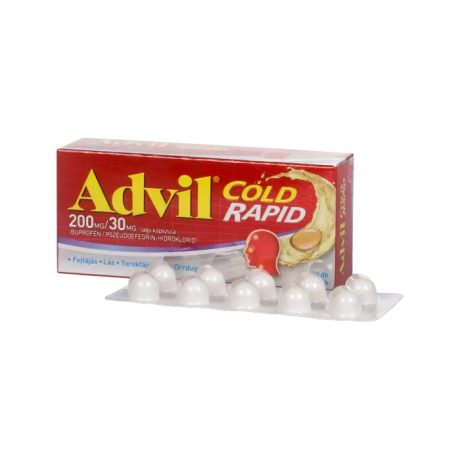 ADVIL COLD RAPID 200 mg/30 mg lágy kapszula 20 DB