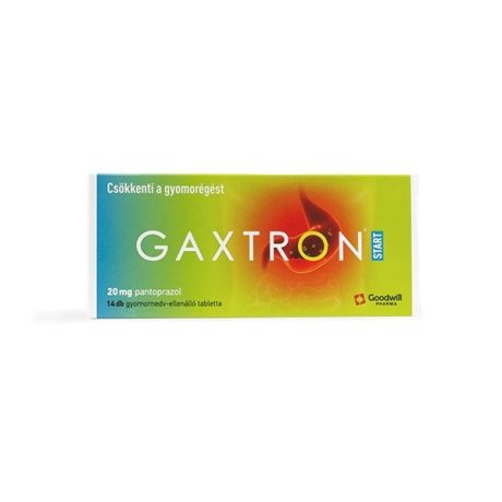 GAXTRON START 20 mg gyomornedv-ellenálló tabletta 14 db