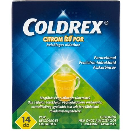 COLDREX citrom ízű por belsőleges oldathoz 14 db