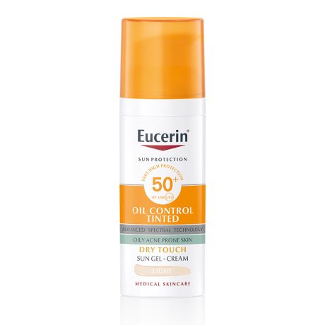 EUCERIN SUN oil control krém-gél arcra FF50+ 50 ml