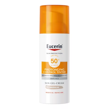 EUCERIN SUN FF50 photoaging control színezett medium 50 ml