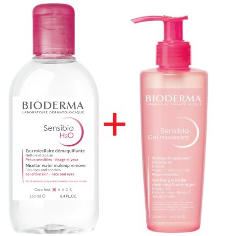 BIODERMA SENSIBIO H2O 250 ML + SENSIBIO GEL MOUSSANT 200 ML VIRTUÁLIS CSOMAG