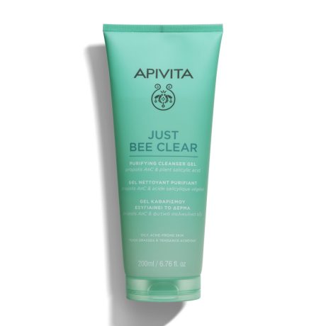 APIVITA JUST BEE CLEAR arctisztító habzó gél zsíros bőrre 200 ml