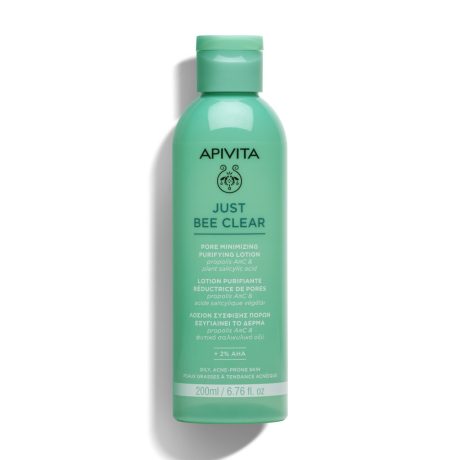 APIVITA JUST BEE CLEAR pórusösszehúzó mélytisztító lotion 200 ml