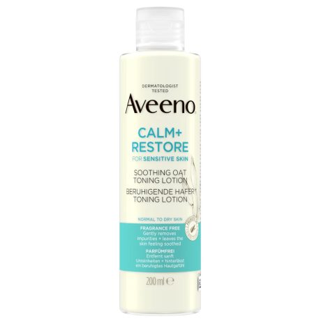 AVEENO CALM+ RESTORE nyugtató tonizáló lotion zabbal 200 ml