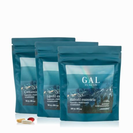 GAL MULTIVITAMIN 90 adagos utántöltő (hidrofil + lipofil + C-vitamin kapszulák)