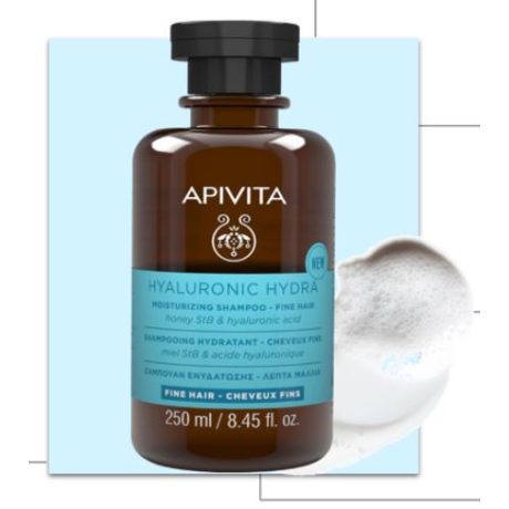 APIVITA sampon- Hidratáló vékony szálú hajra 250 ml