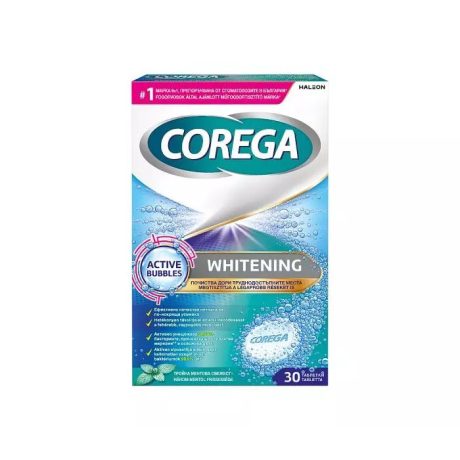 COREGA WHITENING műfogsortisztító tabletta 30 db