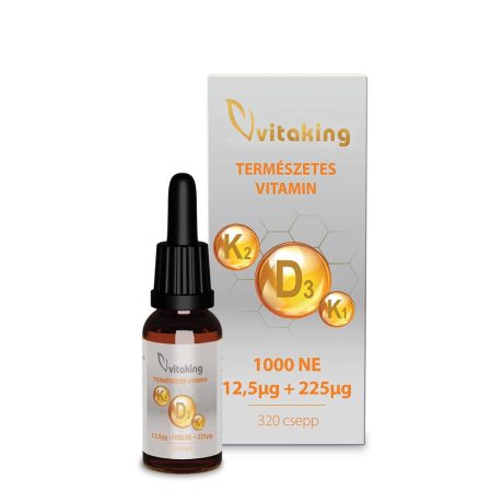VITAKING D3+K2+K1-vitamin cseppek 10 ml