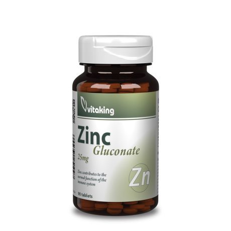 VITAKING CINK-GLÜKONÁT 25 mg tabletta 90 db