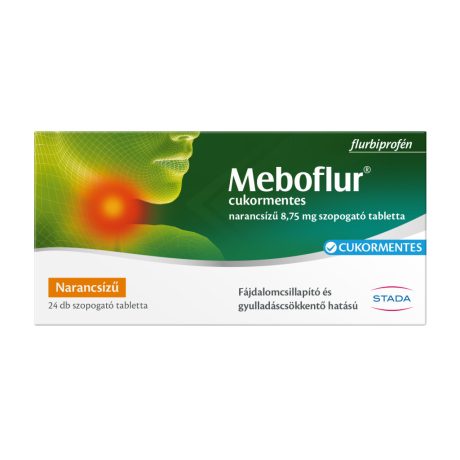 MEBOFLUR cukormentes narancsízű 8,75 mg szopogató tabletta 24 db
