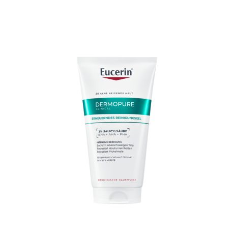 EUCERIN DERMOPURE CLINICAL CORRECTING CLEANSER mélytisztító gél arcra és testre 150 ml