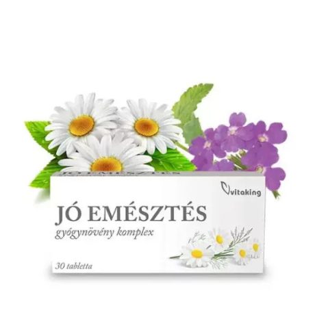 VITAKING JÓ EMÉSZTÉS gyógynövény komplex tabletta 30 db