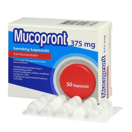 MUCOPRONT 375 mg kemény kapszula 50 db