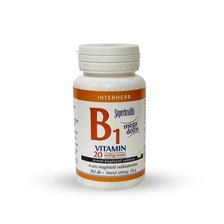 INTERHERB B1-VITAMIN 20 mg tabletta 60 db