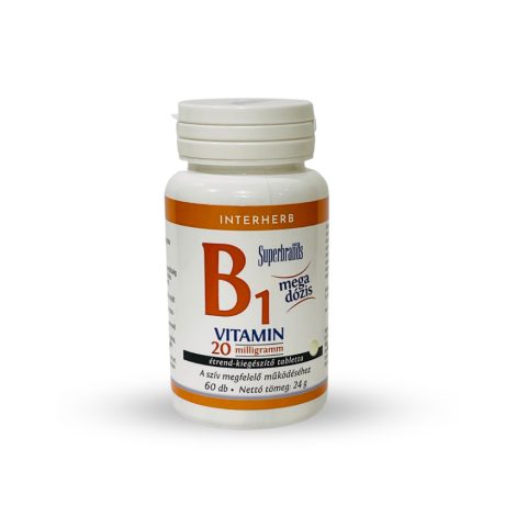 INTERHERB B1-VITAMIN 20 mg tabletta 60 db