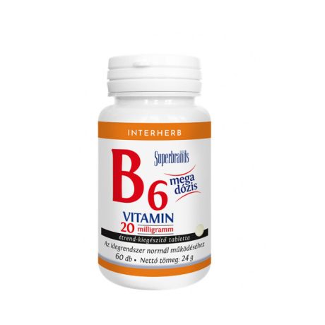 INTERHERB B6-VITAMIN 20 mg tabletta 60 db