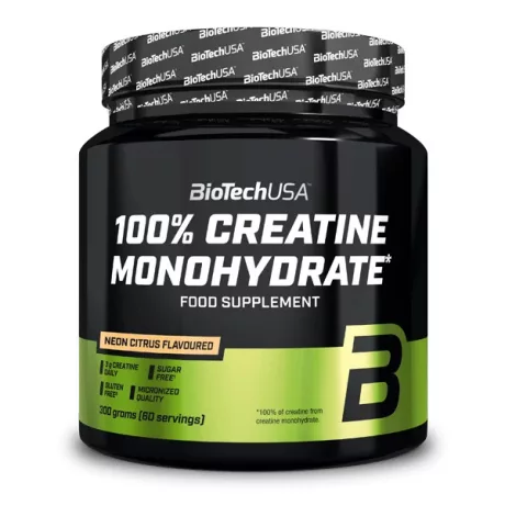 BIOTECH USA 100% CREATINE MONOHYDRATE barackos ice tea ízű 300 g